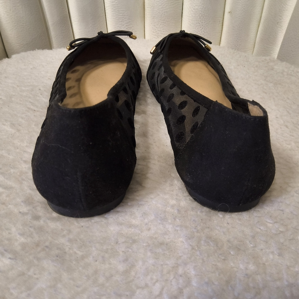 C Comfort Blk Polka Dot Women's Shoes Size 8 - Picture 4 of 7